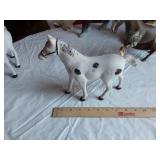 Vintage Horses Figures and Decor - some with damage