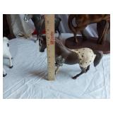 Vintage Horses Figures and Decor - some with damage