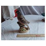 Vintage Ceramic Animal Figurines including Vimax Creation Bird, Dog, and Peacock