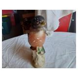 Vintage Ceramic Animal Figurines including Vimax Creation Bird, Dog, and Peacock