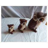 Owls and Eagle Figurine Collection