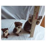 Owls and Eagle Figurine Collection