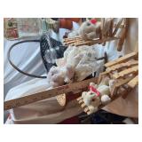 Lot of Decor and Collectibles including Teddy Bears, Candle Holders, and Baskets