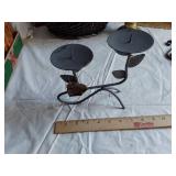 Lot of Decor and Collectibles including Teddy Bears, Candle Holders, and Baskets