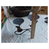 Lot of Decor and Collectibles including Teddy Bears, Candle Holders, and Baskets