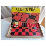 Checker Game, Toy Train, and Sports Cards