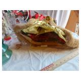 Christmas Decorations and Tableware Collection including Plates, Figurines, and Glassware