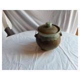 Ceramic Pot with Lid and Handles