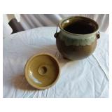 Ceramic Pot with Lid and Handles