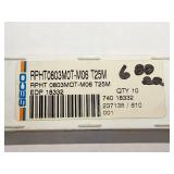 Seco Inserts and tool