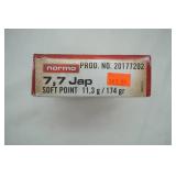 Norma 7.7 Jap Ammo (full-20ct)
