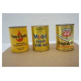Vintage Motor Oil Cans (5ct) 1qt size (All Full)