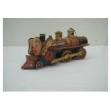 Vintage Lithographed Battery-Operated Toy Train "Fancy Train"