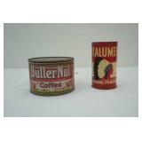 Vintage Butter-Nut Coffee Can & Vintage Calumet Baking Powder Can