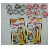 Pipe Seal Tape (6ct) , Mechanics Wire (6ct) & Contact Cement (2ct) NEW