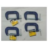 IRWIN C-Clamps (4ct) 2-1/2" NEW