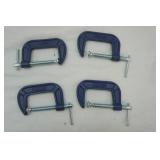 IRWIN C-Clamps (4ct) 2-1/2" NEW