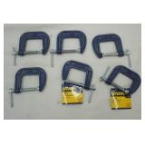 IRWIN C-Clamps (6ct) 1-1/2" NEW