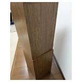 Pair of 2-Drawer Wood Finish Filing Cabinets with Keys