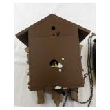 German Black Forest Cuckoo Clock with Weights and Bird Topper