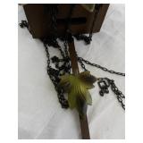 German Black Forest Cuckoo Clock with Weights and Bird Topper