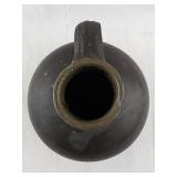 Antique Brown Stoneware Jug with Handle 