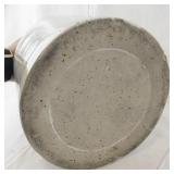 Vintage Stoneware Crock with Dark Glazed Rim