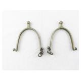 Pair of Vintage Meyer ROST Brass Riding Spurs with Buckles