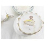 Vintage Bone China Teacup, Saucer, Creamer and Pitcher Set - Royal Albert Rosetime, Blue Floral, Gold Rim