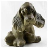Vintage Chalkware Dog Figurine 
