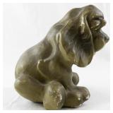Vintage Chalkware Dog Figurine 