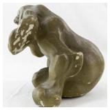 Vintage Chalkware Dog Figurine 