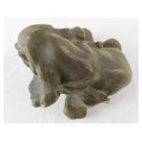 Vintage Chalkware Dog Figurine 