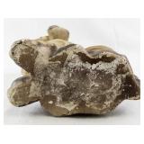 Vintage Chalkware Dog Figurine with Textured Finish