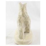 Vintage Chalkware Terrier Dog Figurine