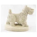 Vintage Chalkware Terrier Dog Figurine