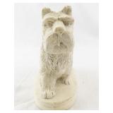 Vintage Chalkware Terrier Dog Figurine
