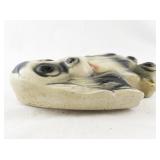 Vintage Chalkware Spaniel Dog Wall Hanging Figurine