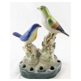 Vintage Ceramic Bird Flower Frog 