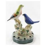 Vintage Ceramic Bird Flower Frog 