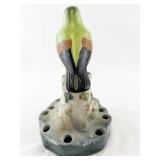 Vintage Ceramic Bird Flower Frog 