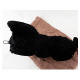 Vintage Black Dog Plush Stuffed Animal