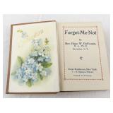 Antique Forget-Me-Not Chromolithographic Book by Hugo W. Hoffmann