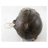 Vintage African Wooden Jug Canteen with Rope Strap