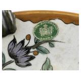 Royal Zuid-Holland Gouda Hand-Painted Floral Bowl with Handles