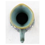 Gouda Holland Hand-Painted Ceramic Pitcher with Floral Motif