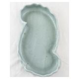 Haeger USA Kidney Shaped Ceramic Planter Light Blue