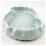 Haeger USA Kidney Shaped Ceramic Planter Light Blue