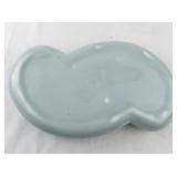 Haeger USA Kidney Shaped Ceramic Planter Light Blue