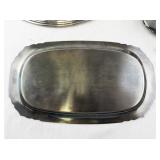 Various Manufactured Silver Plate Serving Set with Trays, Bowls, and Cups